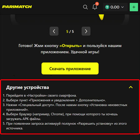 Альтернативная версия мобильного приложения для iOS